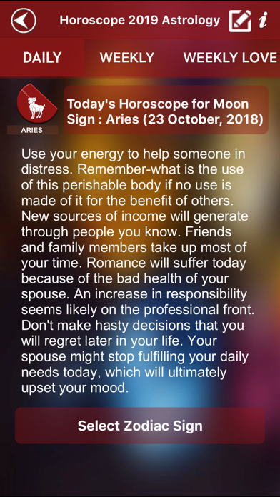 Screenshot #2 pour Horoscope 2019 Astrology