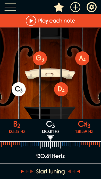 Screenshot #1 pour Master Viola Tuner