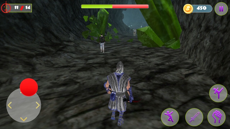 Dead Mines Ninja & Zombie Rush screenshot 1