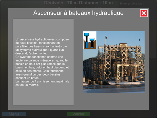 Screenshot #6 pour Voie fluviale et dénivelé