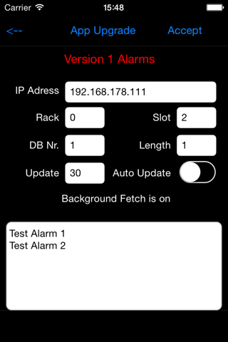 PLC Alert S7-Simatic Message screenshot 2