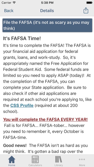 Financial Aid Badger screenshot 4