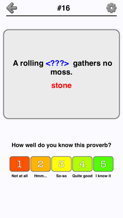 English Proverbs - A Fun Game Screenshot