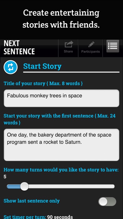 Screenshot #2 pour Next Sentence Lite
