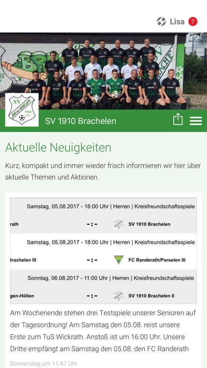 News Kanal SV Brachelen