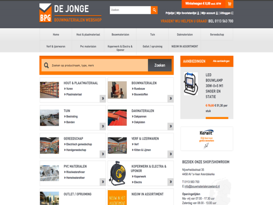Screenshot #4 pour Bouwmaterialen Zeeland