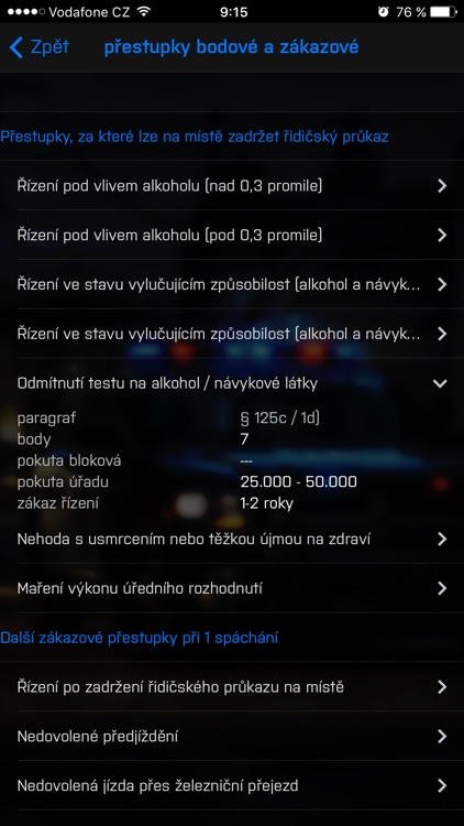 Bodový systém přehledně screenshot-3