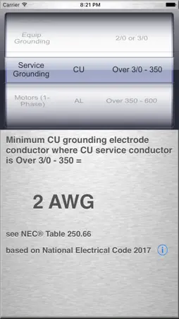 A NEC® 2017 Quick Reference screenshot 3