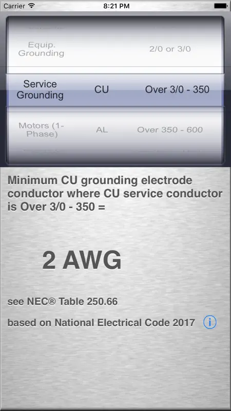 A NEC® 2017 Quick Reference screenshot 3 of 5