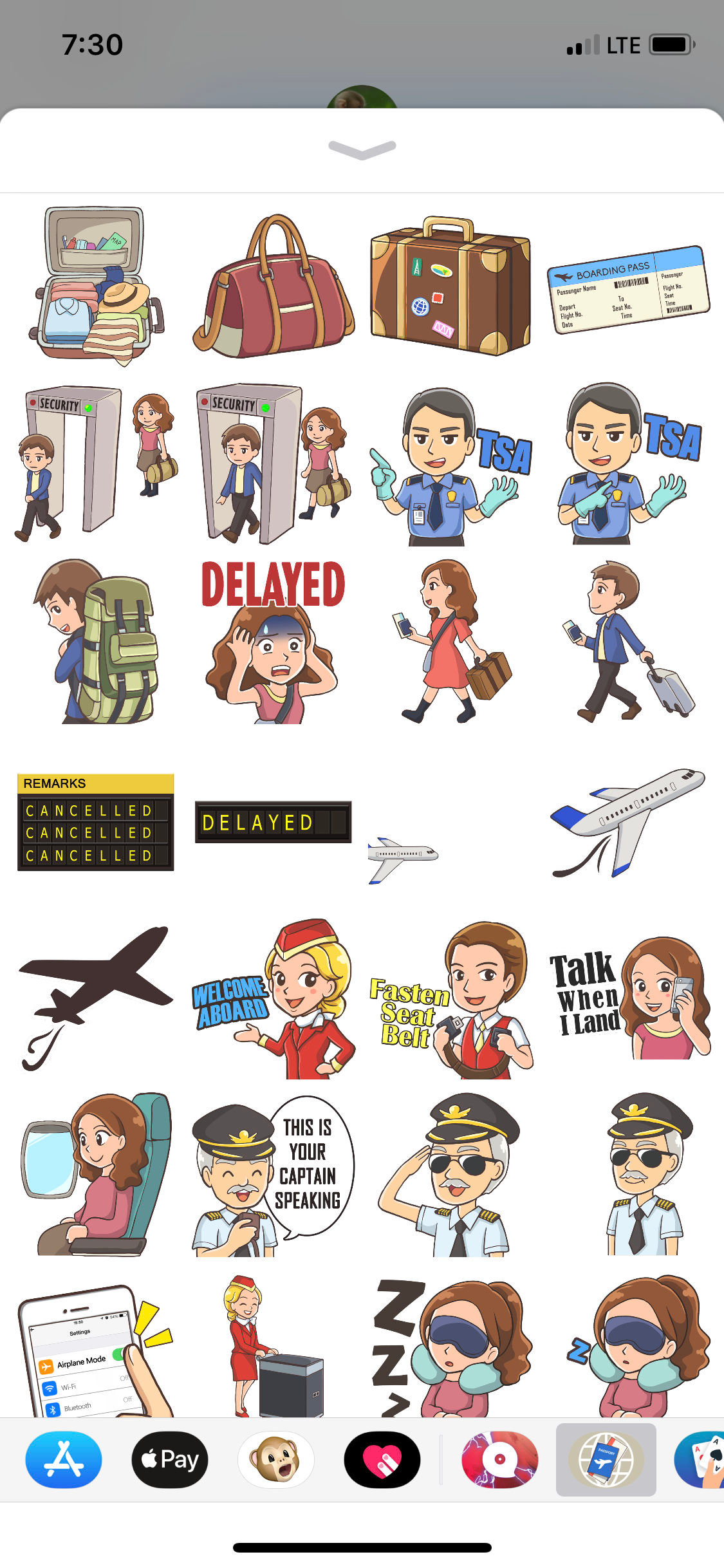 Travel Stickers: Emojis