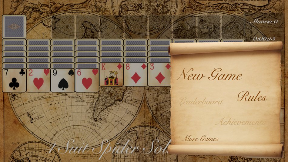 #2. The Spider Solitaire Game (iOS) 由: Uwe Meier