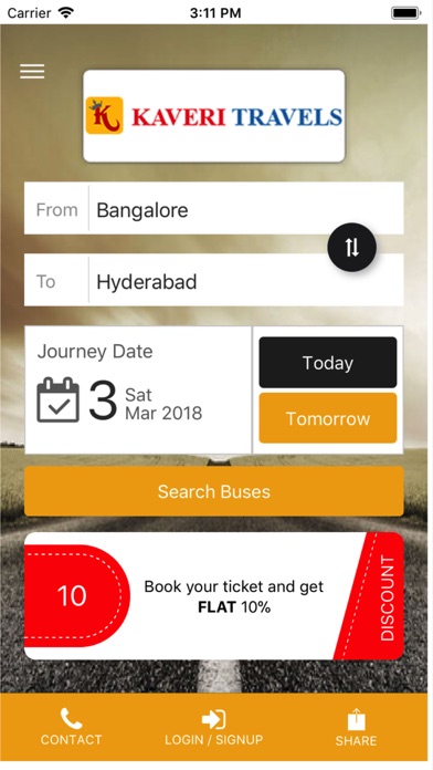 Screenshot #1 pour Kaveri Travels