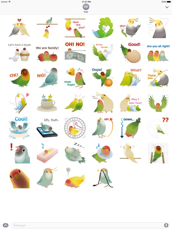 Screenshot #4 pour Cute Birds And Love Sticker