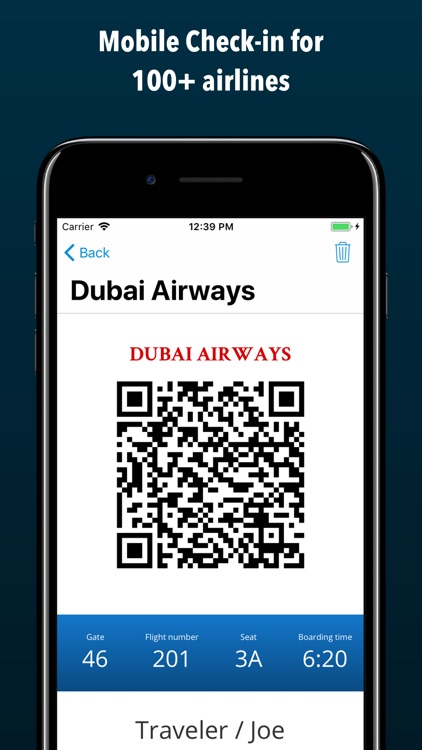 Boarding Pass Flight Check In
