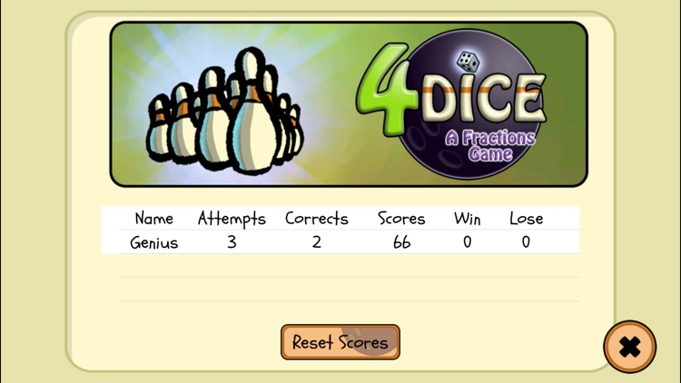 4 Dice a Fractions Game screenshot-8