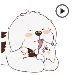 Animated So Cute Dog Sticker