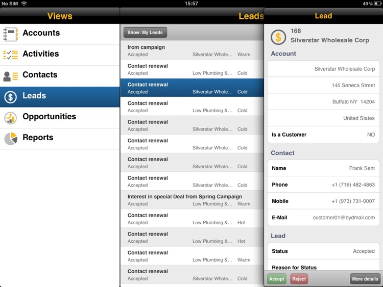 SAP Business ByDesign for iPad
