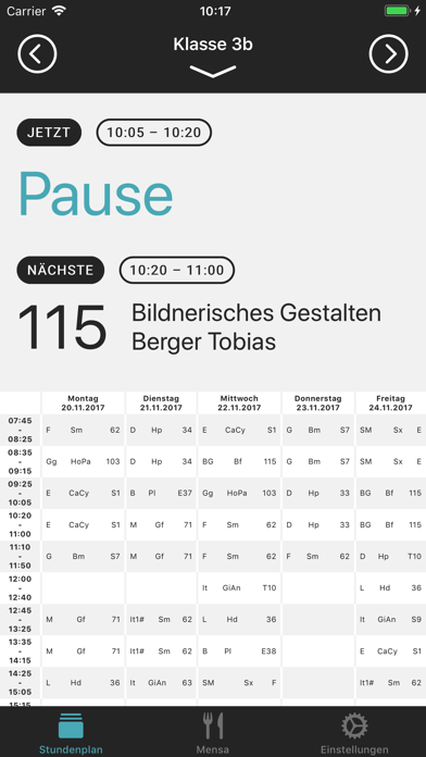 Screenshot #1 pour Stundenplan KS Rychenberg