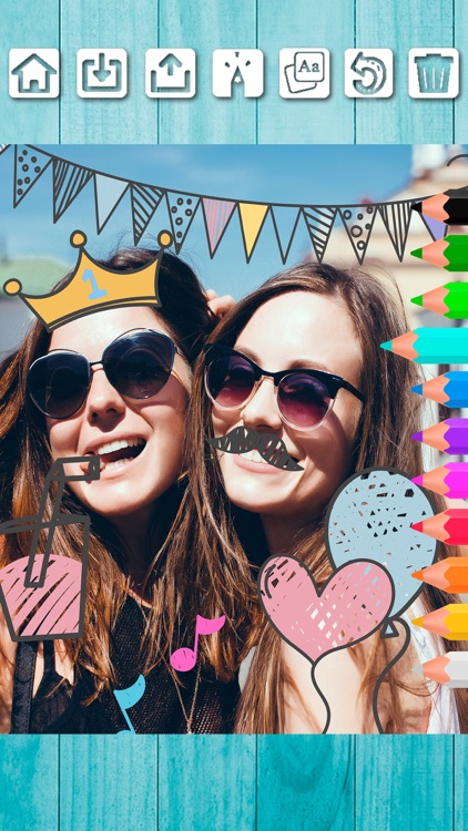 Paint drawings and write photo