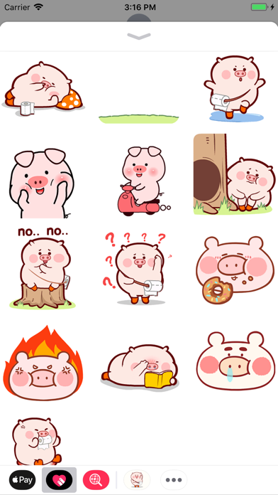 Goofy Pig Animated Stickers screenshot 2