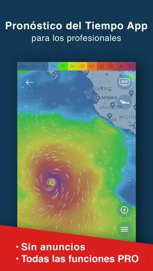 Captura de pantalla de WINDY PRO: Viento Y Olas en iPhone 1