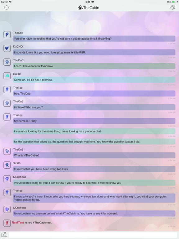 #TheCabin iPad screenshot 8 - Social Networking app