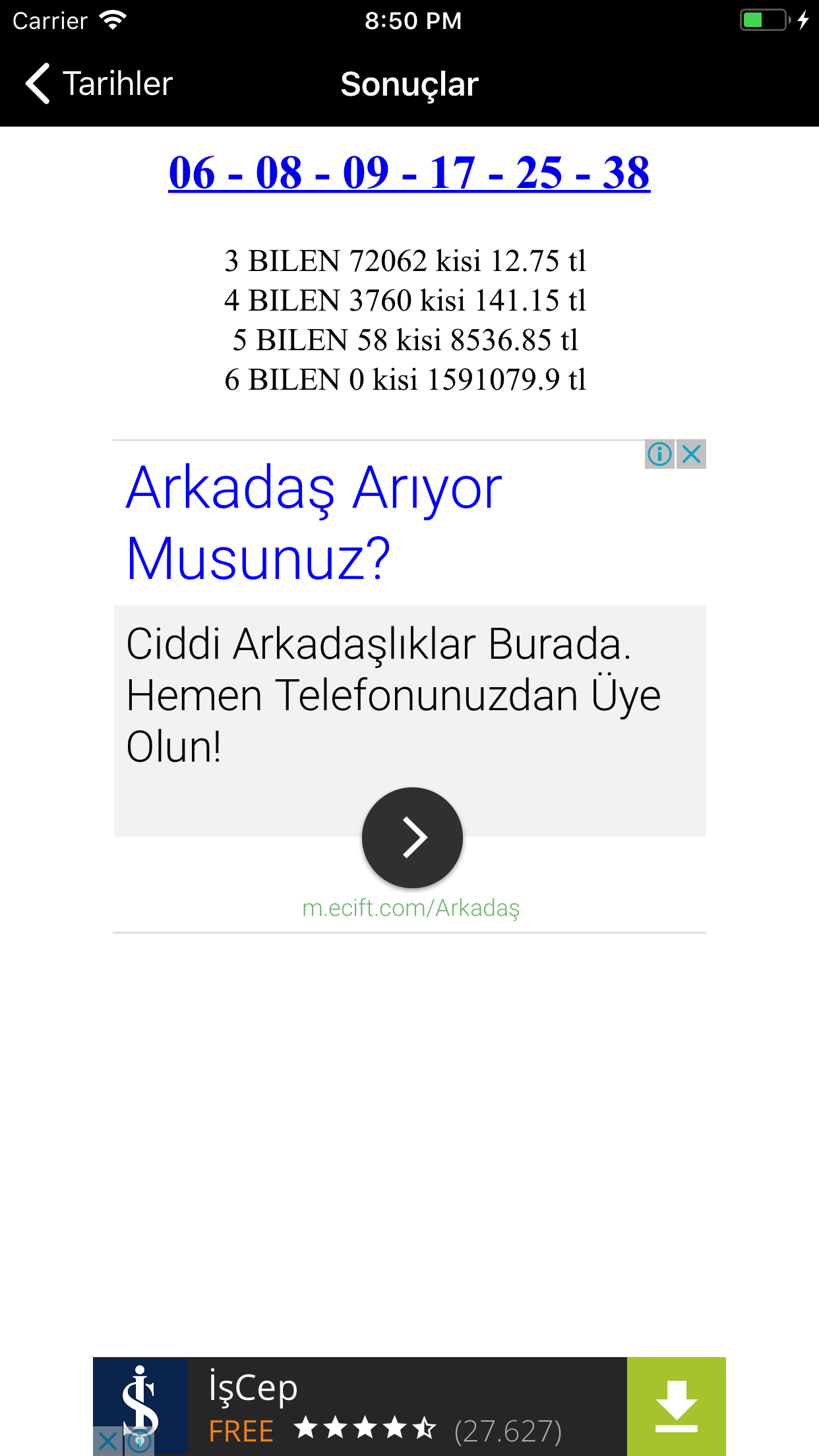 Sayisal Loto Sonuclari screenshot 3