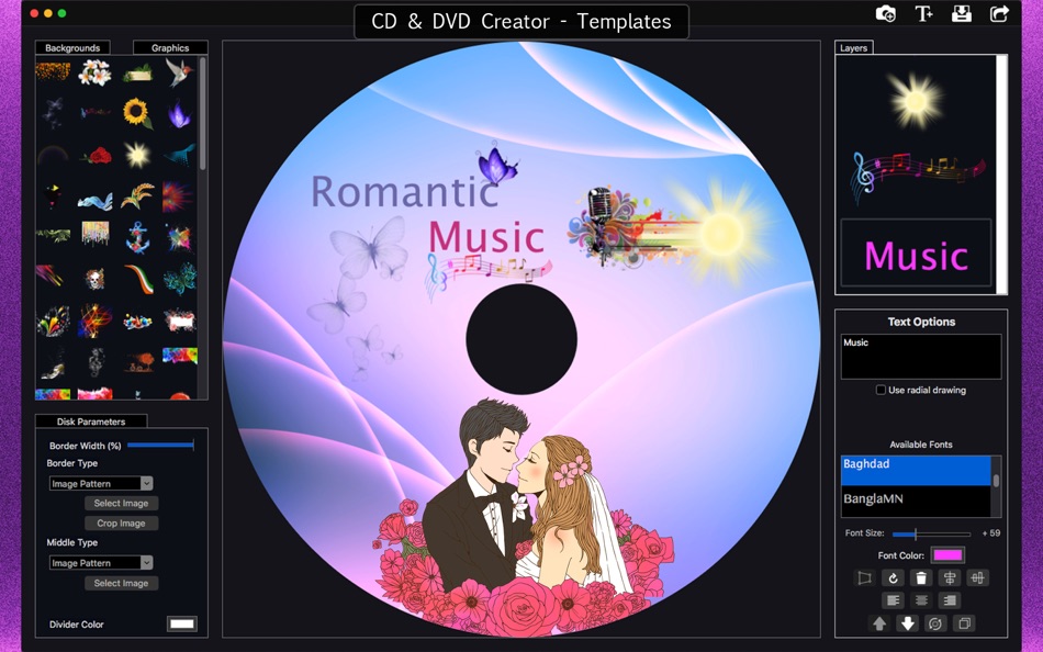 #2. CD & DVD Creator - Templates (macOS) Podle: BraveCloud