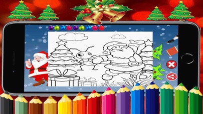 Christmas doodles-Draw & Color screenshot 3