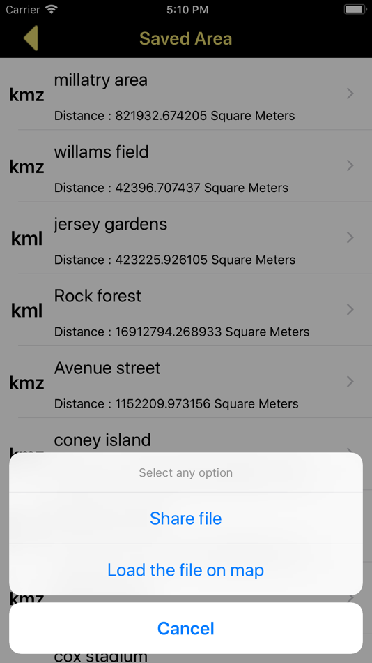 #10. Distance & Area Measure On Map (iOS) Podle: p swagath