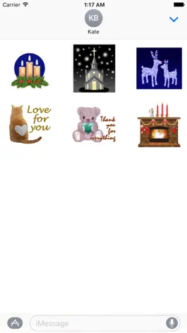 Game screenshot Animated Christmas Sticker Gif apk