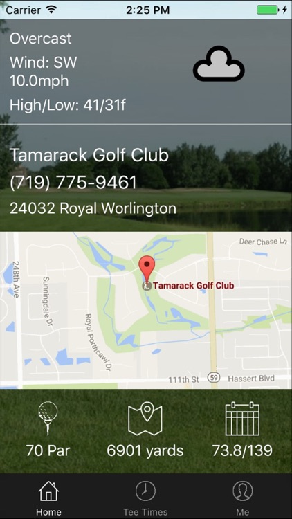 Tamarack Golf Tee Times