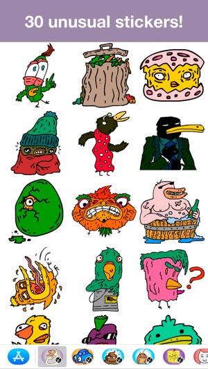 Crazy birds - Unusual stickers(圖3)-速報App