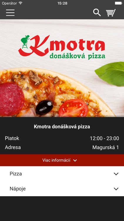 Kmotra donášková pizza