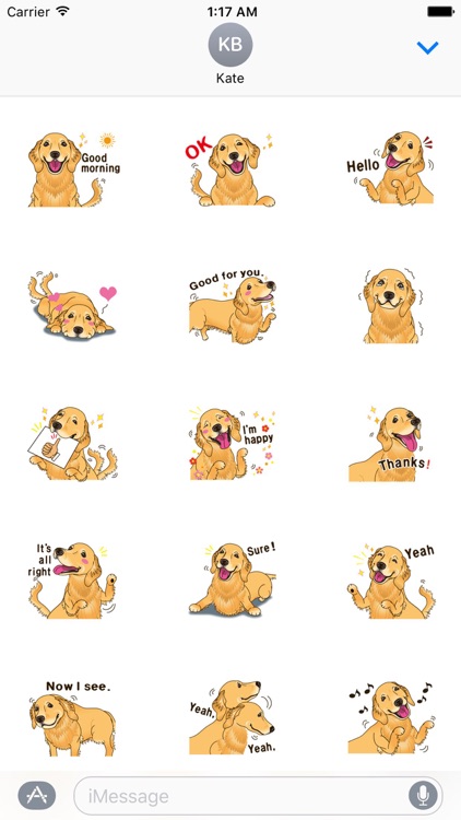 Storm The Brave Golden Retriever Dog Sticker