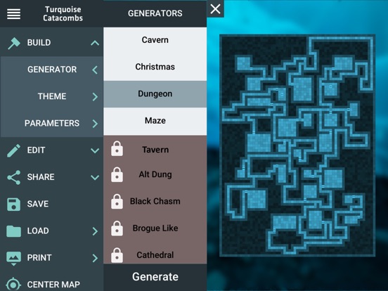 ProD&D Dungeon Generator на iPad