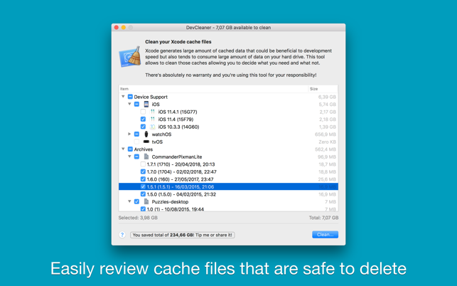 DevCleaner for Xcode