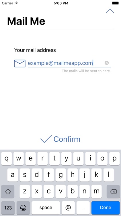 Mail Me - A mail to yourself