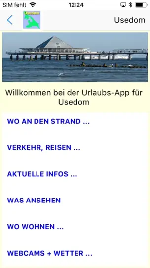 Screenshot von Urlaubs-App Für Strand+Mee(h)r auf dem iPhone 7
