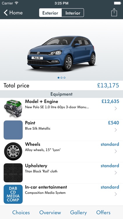 Volkswagen UK Car Configurator