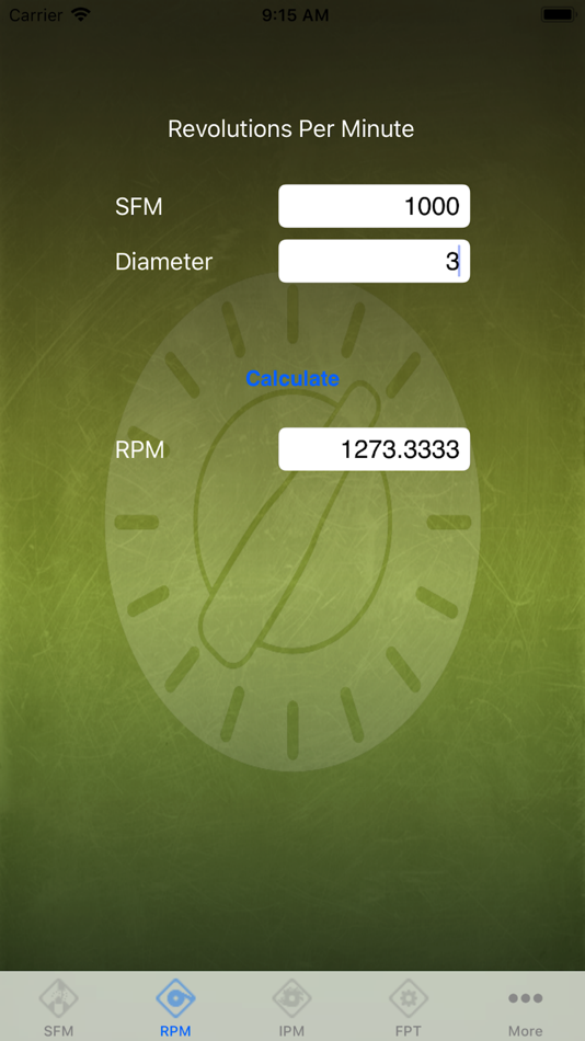 #2. Feed Rate Calculator Lite (iOS) 由: ITAMCO