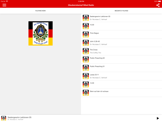 Screenshot #4 pour Glaubens Kampf Bibel Radio