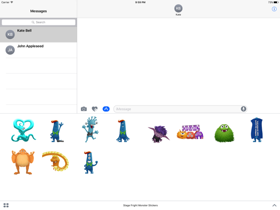 Screenshot #4 pour Stage Fright Monster Stickers