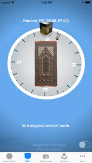 How to cancel & delete salah clock, prayer & qibla 3
