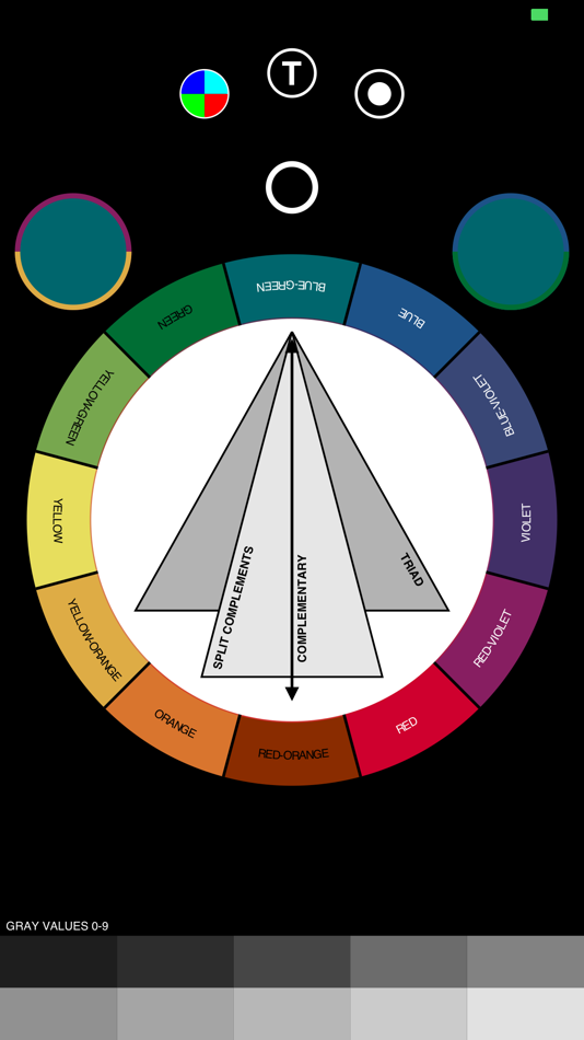 #1. Painter's Color Wheel (iOS) Podle: Turnabout Studios