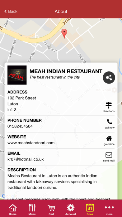 Meah Indian Restaurant screenshot 4