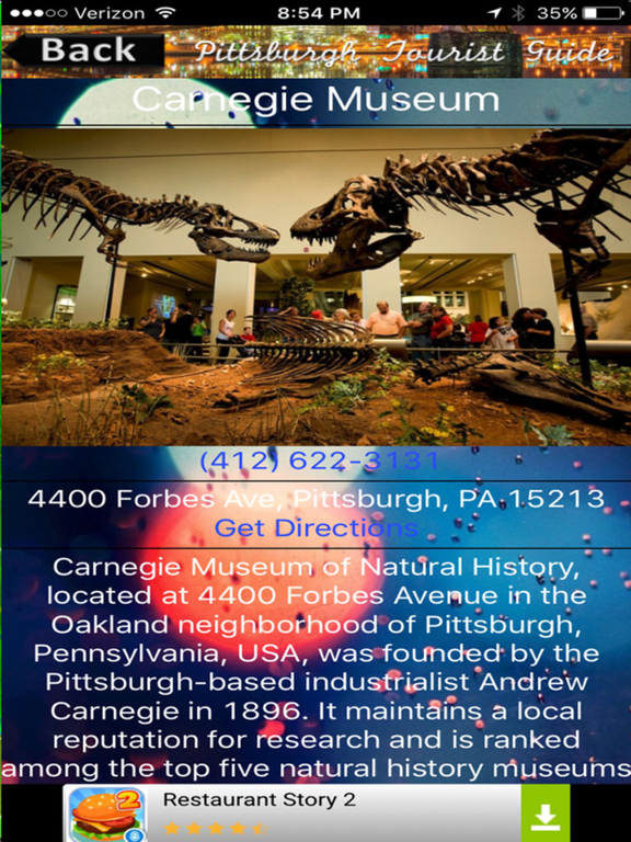 Screenshot #5 pour Pittsburgh Tourist Guide