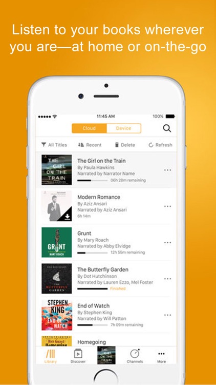 Audible audio books & podcasts