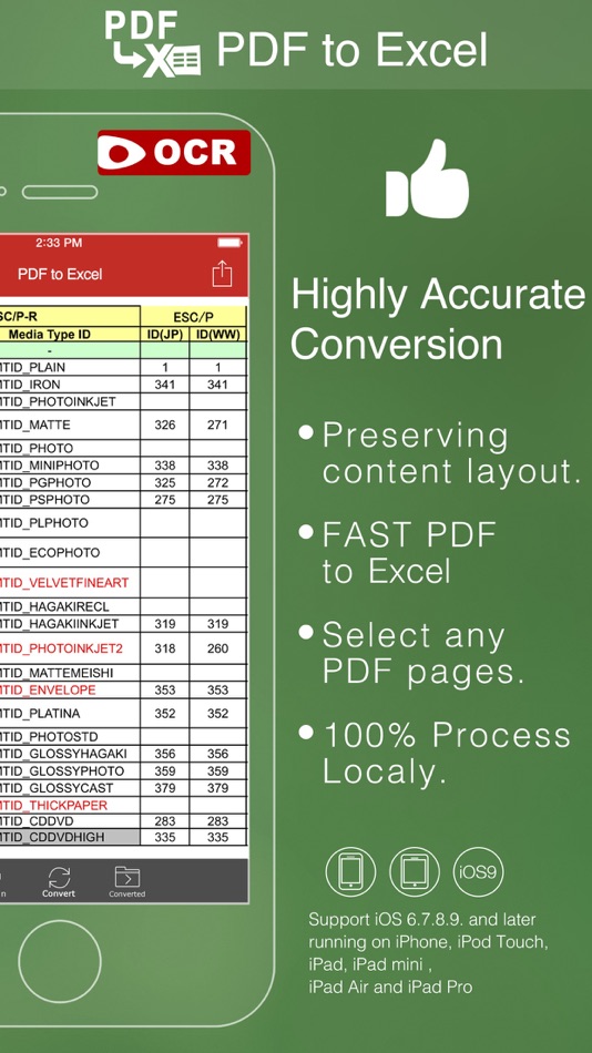 PDF to Excel with OCR - 1.0.1 - (iOS)