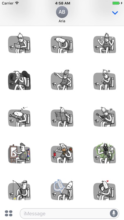 Love of Funny Couple Sticker screenshot-6